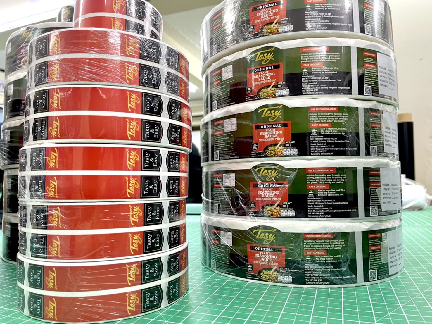 ฉลากน้ำพริกแบบม้วน ราคาส่ง