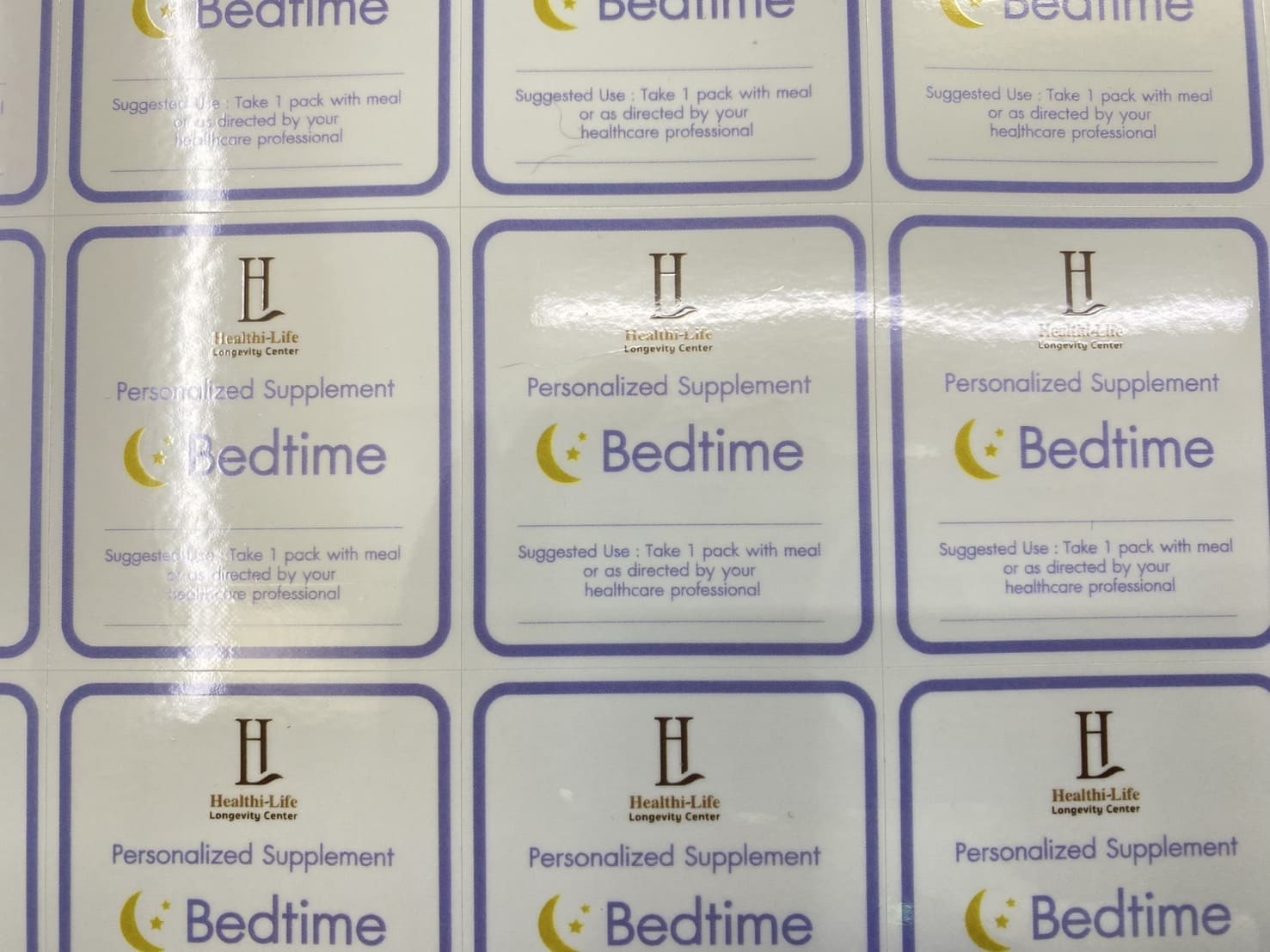 ฉลากสินค้าเครื่องสำอางค์ส่งออก