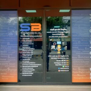 ป้ายสติ๊กเกอร์ติดกระจก