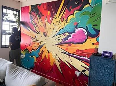 รับทำ Wall Sticker Inkjet