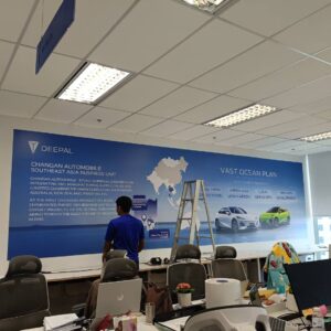 รับทำสติ๊กเกอร์ติดผนังภายในออฟฟิศ