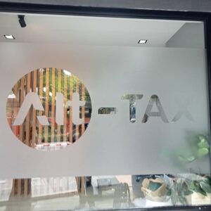 สติกเกอร์ฝ้าแบบไดคัทฉลุลาย