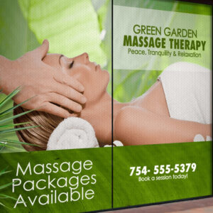 ติดตั้งสติ๊กเกอร์ซีทรูติดกระจก