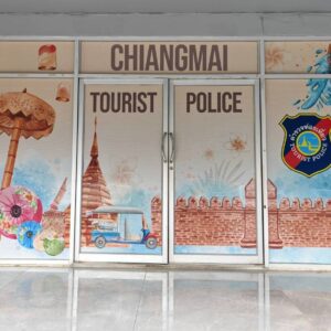 สติ๊กเกอร์ซีทรูติดกระจกสำนักงาน