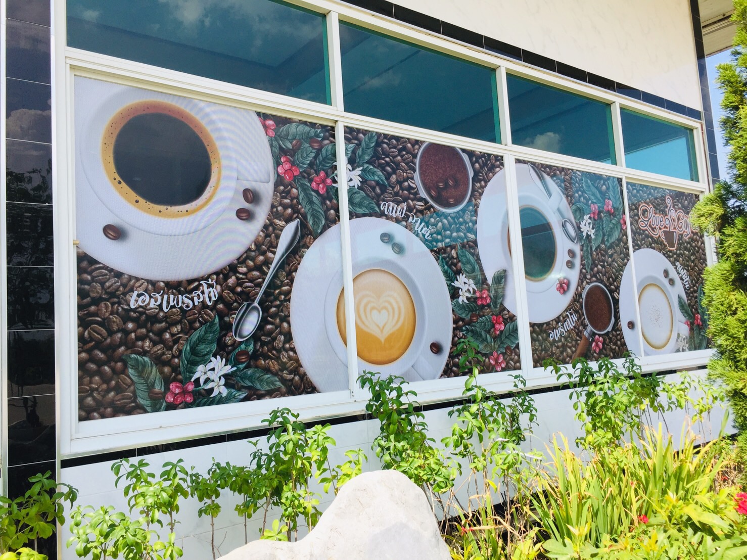 สติ๊กเกอร์ซีทรู รูพรุน มองเห็นด้านเดียว