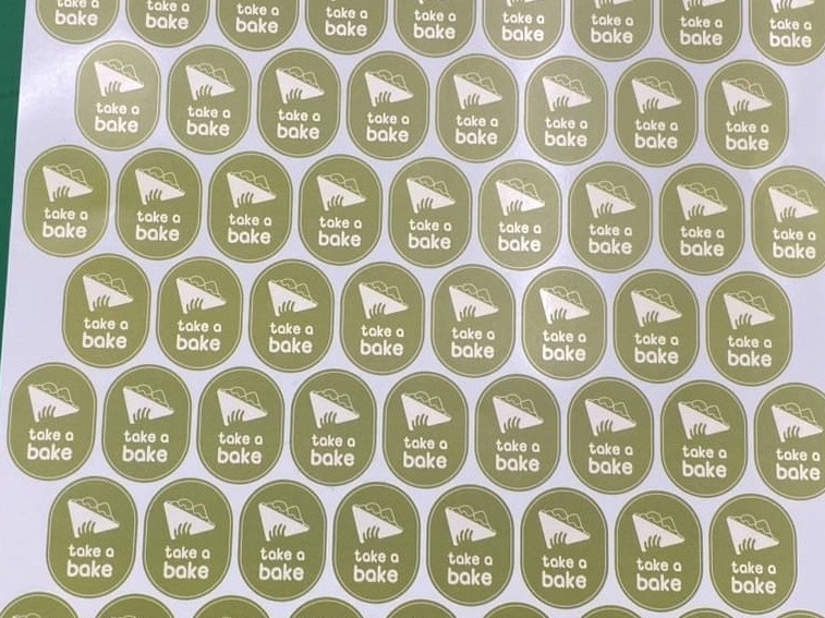 สติ๊กเกอร์ติดกล่องแซนวิช