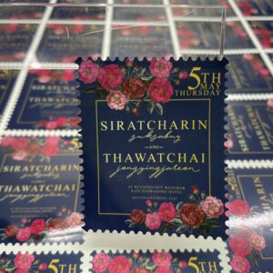 สติ๊กเกอร์ติดบรรจุภัณฑ์ ของชำร่วย