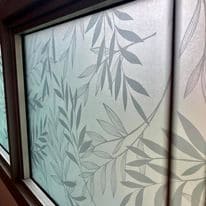 สติ๊กเกอร์ฝ้าติดกระจกห้องน้ำ