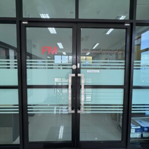 สติ๊กเกอร์ฝ้าติดกระจกออฟฟิศ