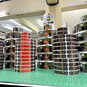 สติ๊กเกอร์ม้วนติดบรรจุภัณฑ์ ราคาส่ง