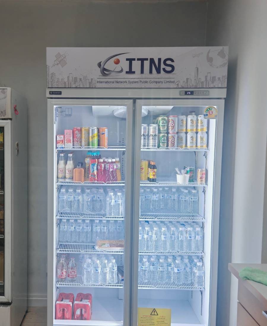 Wrap สติ๊กเกอร์ติดตู้แช่น้ำ