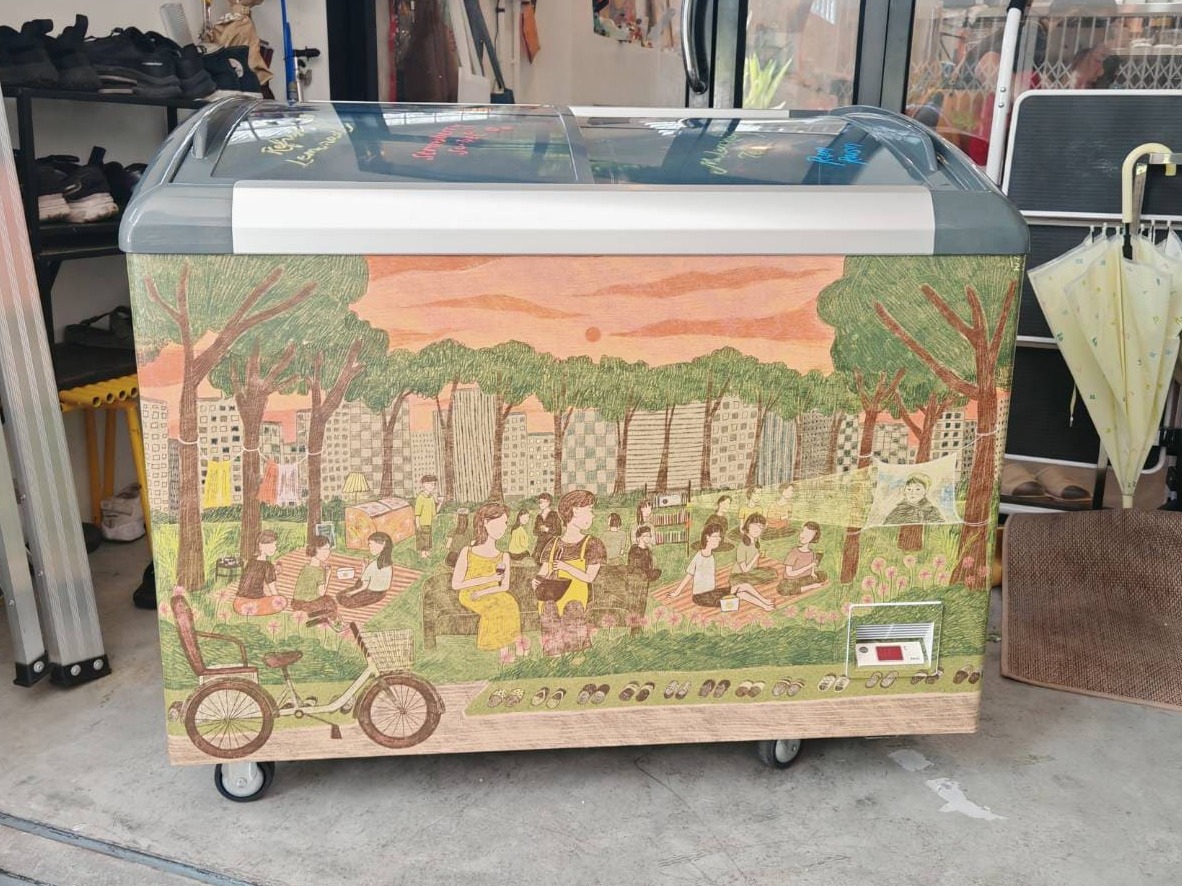 ทำสติ๊กเกอร์ตู้ไอติมมินิมาร์ท