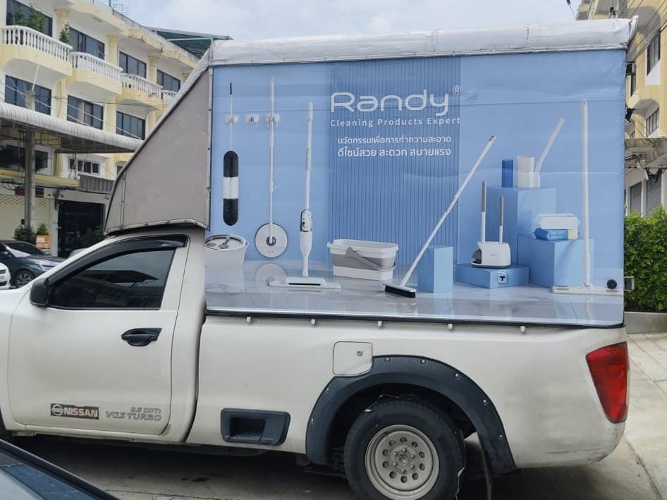 สติ๊กเกอร์ติดข้างรถตู้ทึบ