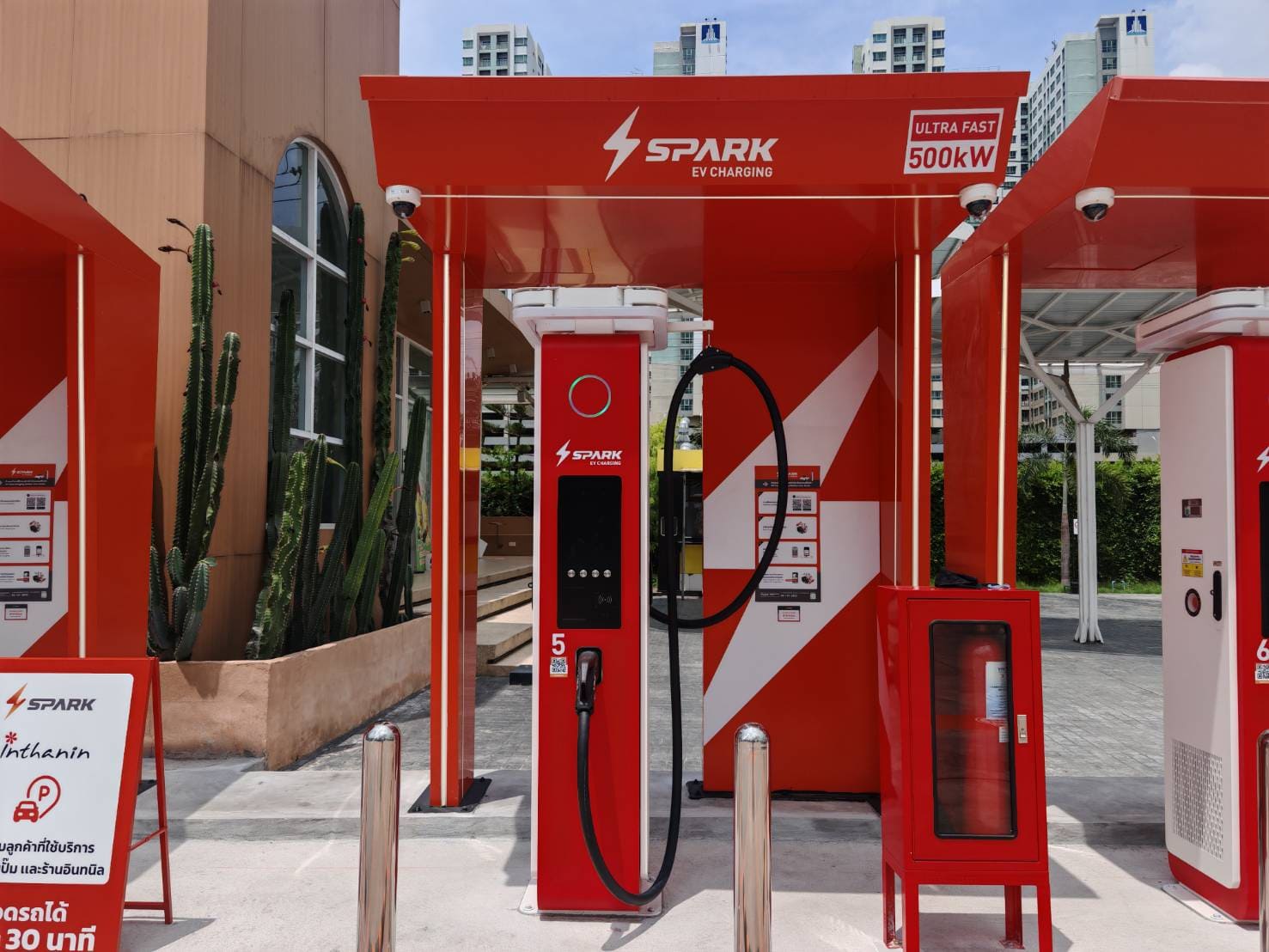 สติ๊กเกอร์ติดตู้ชาร์จรถ EV